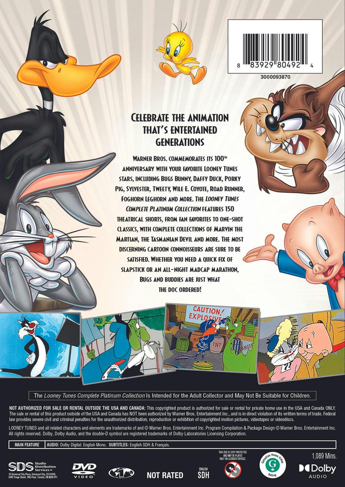 Best of WB 100th: The Looney Tunes Complete Platinum Collection (V1-3) (DVD Boxed Set) [DVD]