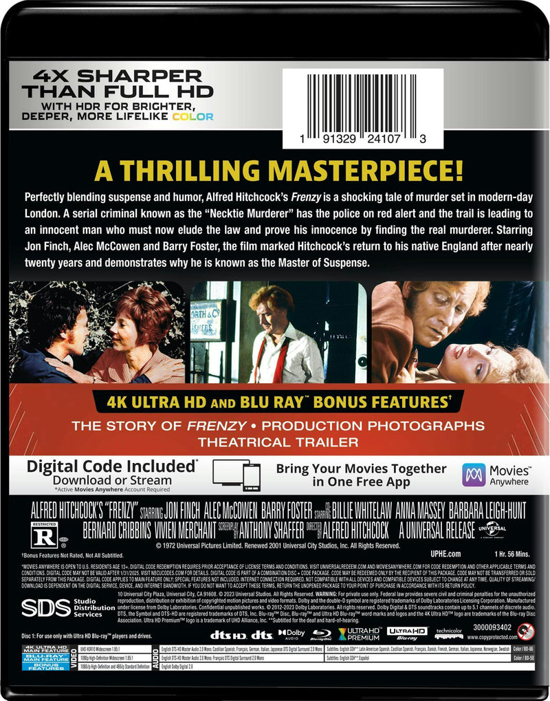 Frenzy (4K Ultra HD + Blu-ray) [UHD]