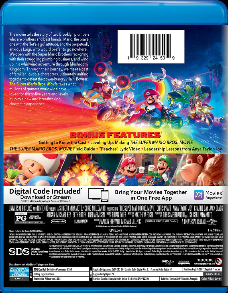 The Super Mario Bros. Movie (with DVD) [Blu-ray]