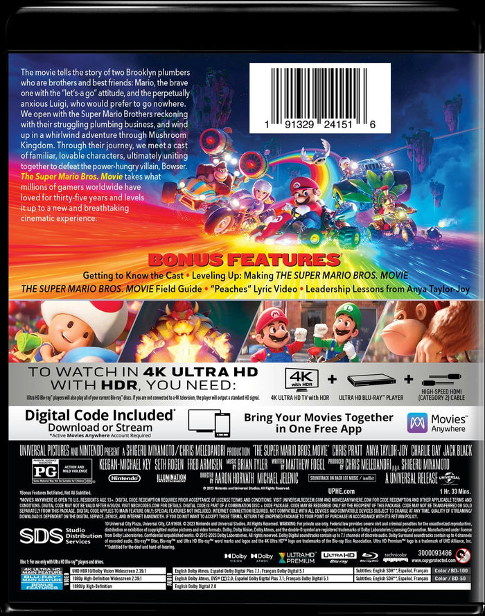 The Super Mario Bros. Movie (4K Ultra HD + Blu-ray) [UHD]