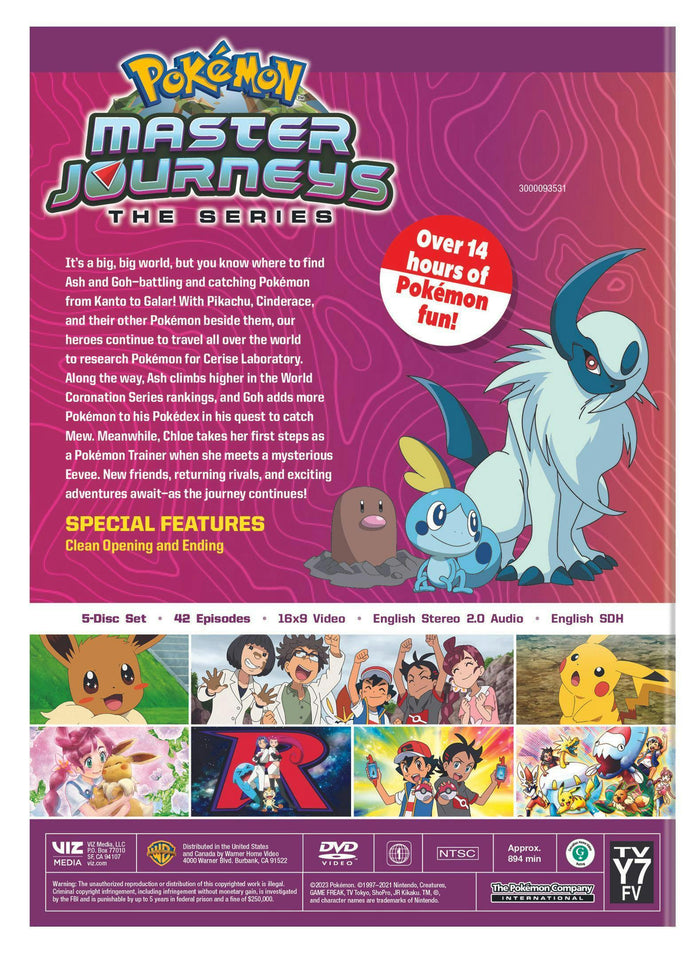 Pokémon the Series: Master Journeys - The Complete Season (Box Set) [DVD]