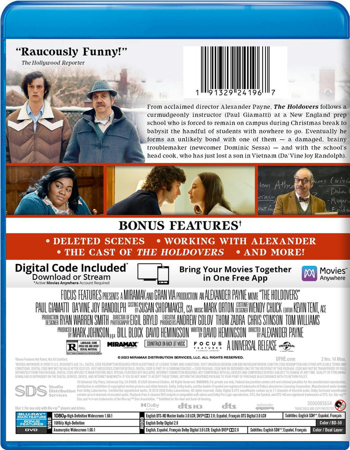 The Holdovers (with DVD) [Blu-ray]