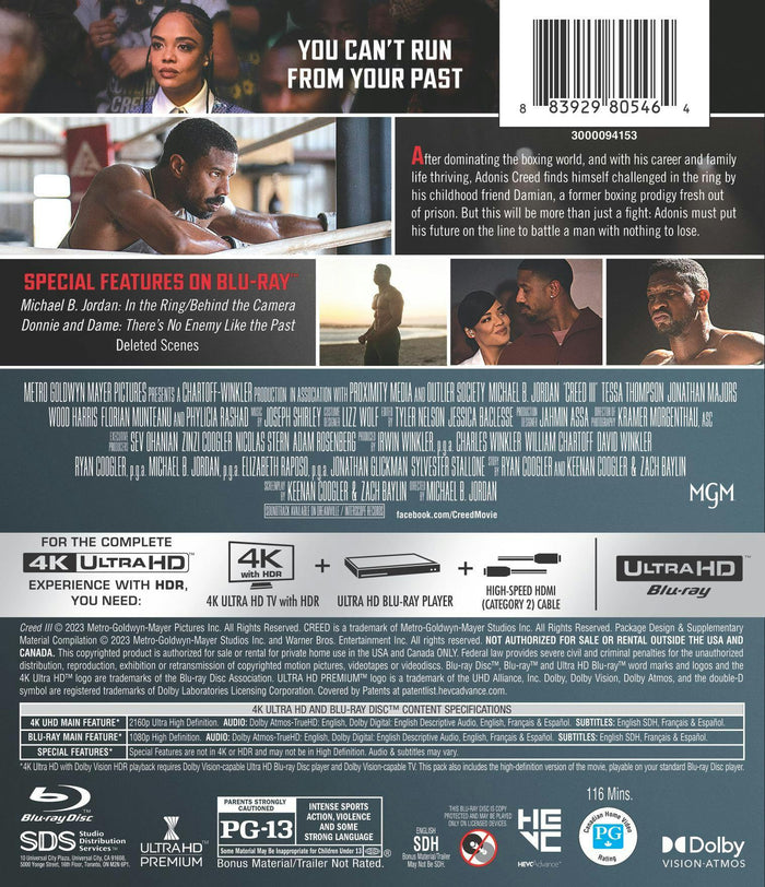 Creed III (4K Ultra HD + Blu-ray) [UHD]