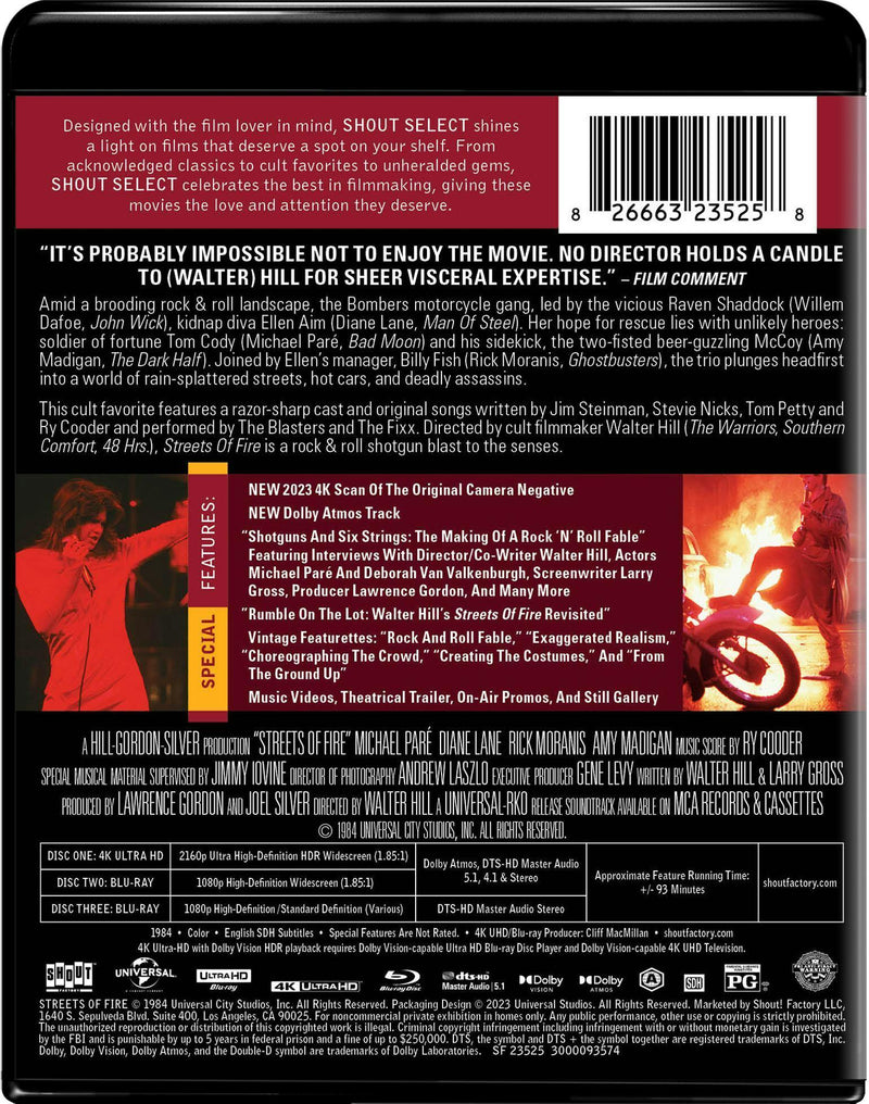 Streets Of Fire [Collector's Edition] [UHD]