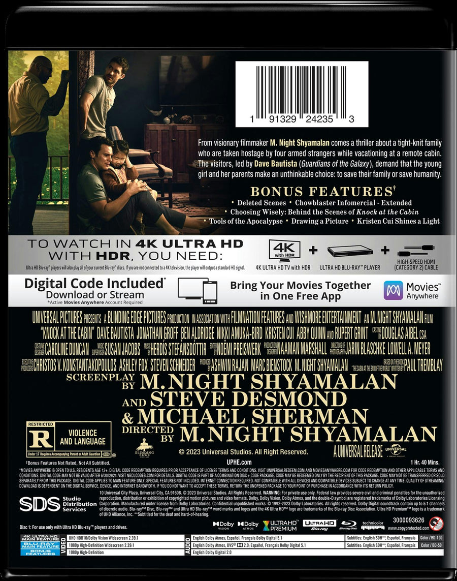 Knock at the Cabin (4K Ultra HD + Blu-ray) [UHD]