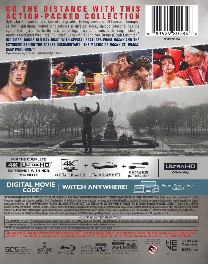 Rocky 4-Film I-IV Collection [UHD]