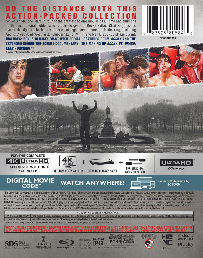 Rocky 4-Film I-IV Collection [UHD]