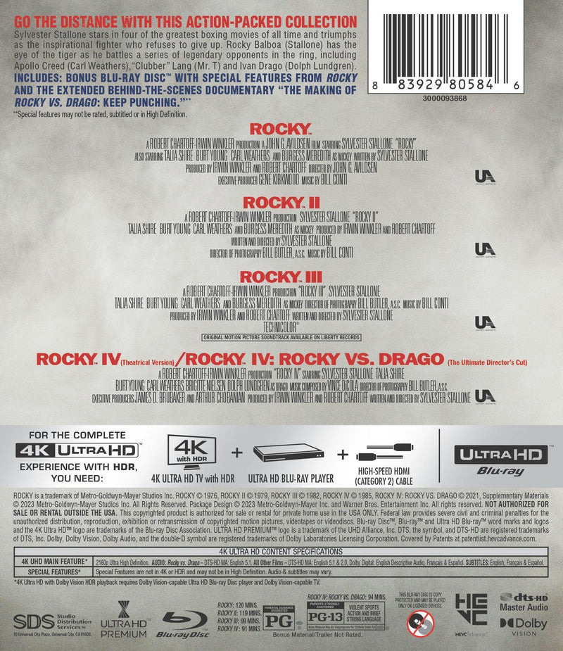 Rocky 4-Film I-IV Collection [UHD]