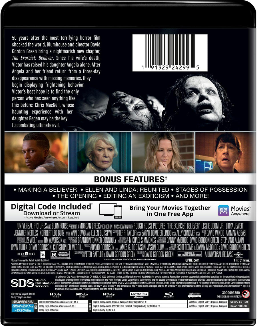 The Exorcist: Believer (4K Ultra HD + Blu-ray) [UHD]