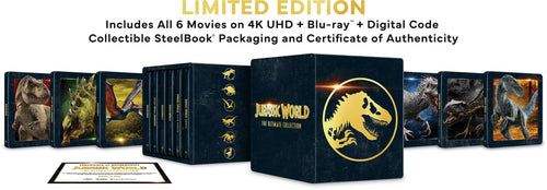 Jurassic World Ultimate Collection - Limited Edition 4K Steelbook (4K Ultra HD + Blu-ray + Digital) [UHD]