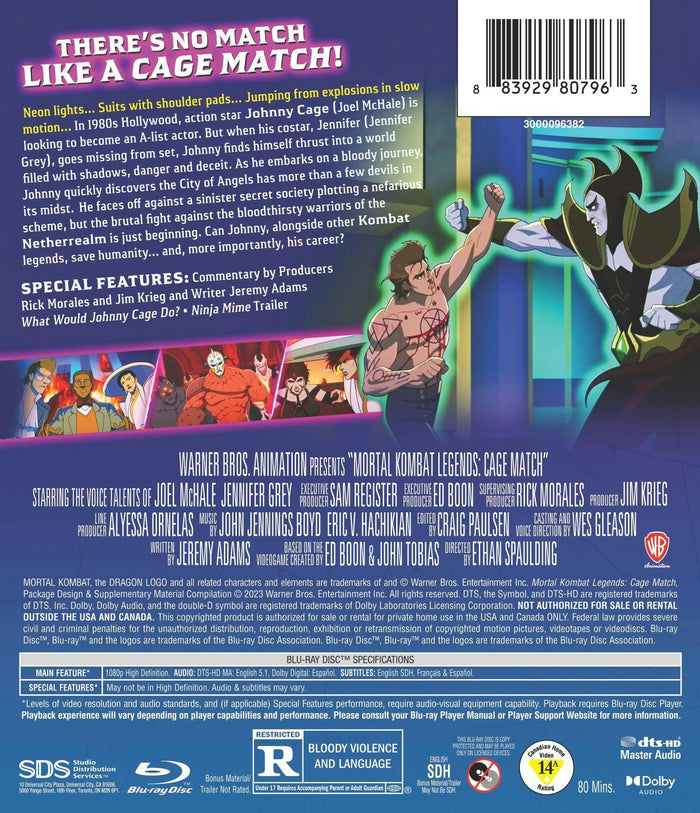 Mortal Kombat Legends: Cage Match [Blu-ray]