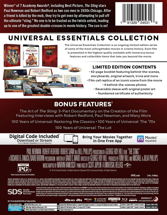 The Sting (4K Ultra HD + Blu-ray (50th Anniversary)) [UHD]