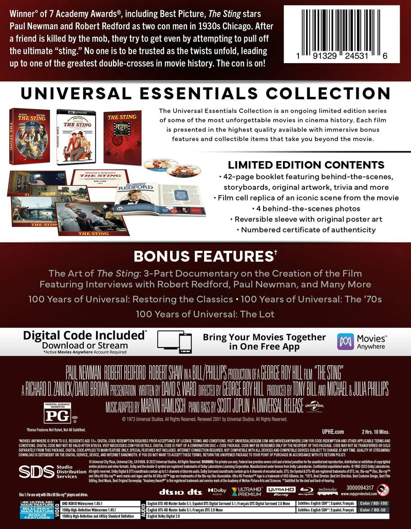 The Sting (4K Ultra HD + Blu-ray (50th Anniversary)) [UHD]