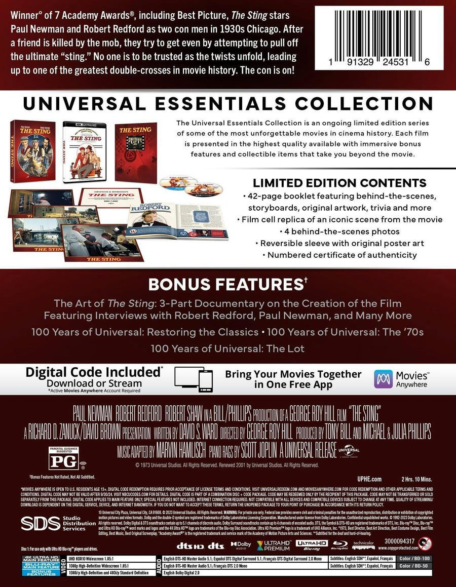 The Sting (4K Ultra HD + Blu-ray (50th Anniversary)) [UHD]