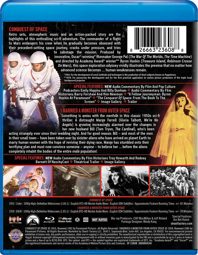 Conquest Of Space / I Married A Monster From Outer Space [Double Feature] [Blu-ray]