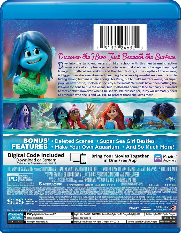 Ruby Gillman, Teenage Kraken [Blu-ray]