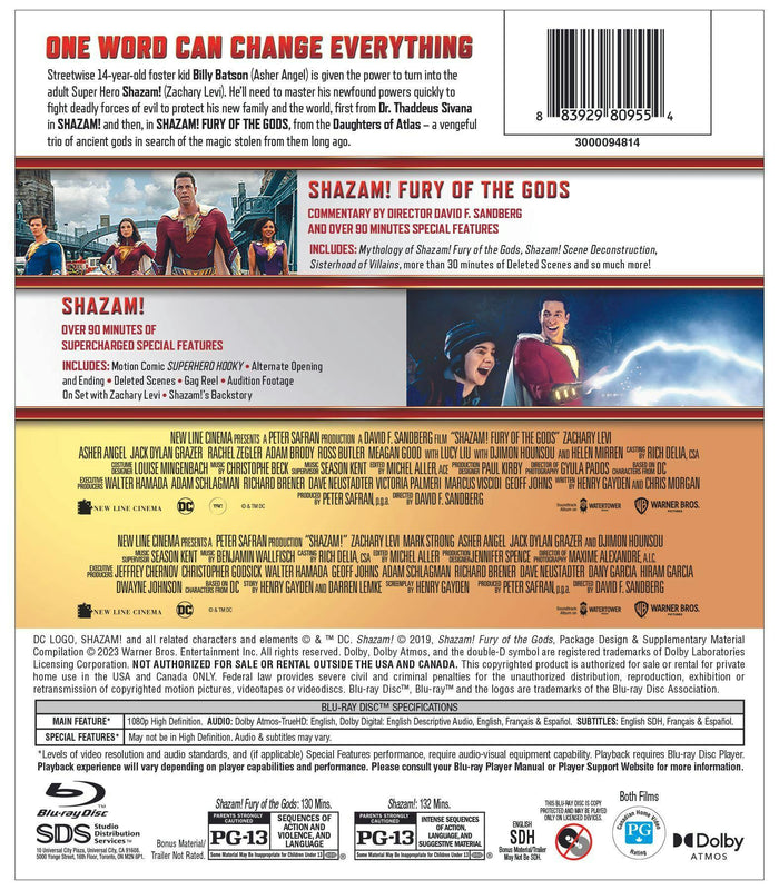 Shazam! 2-Film Collection (Blu-ray Double Feature) [Blu-ray]