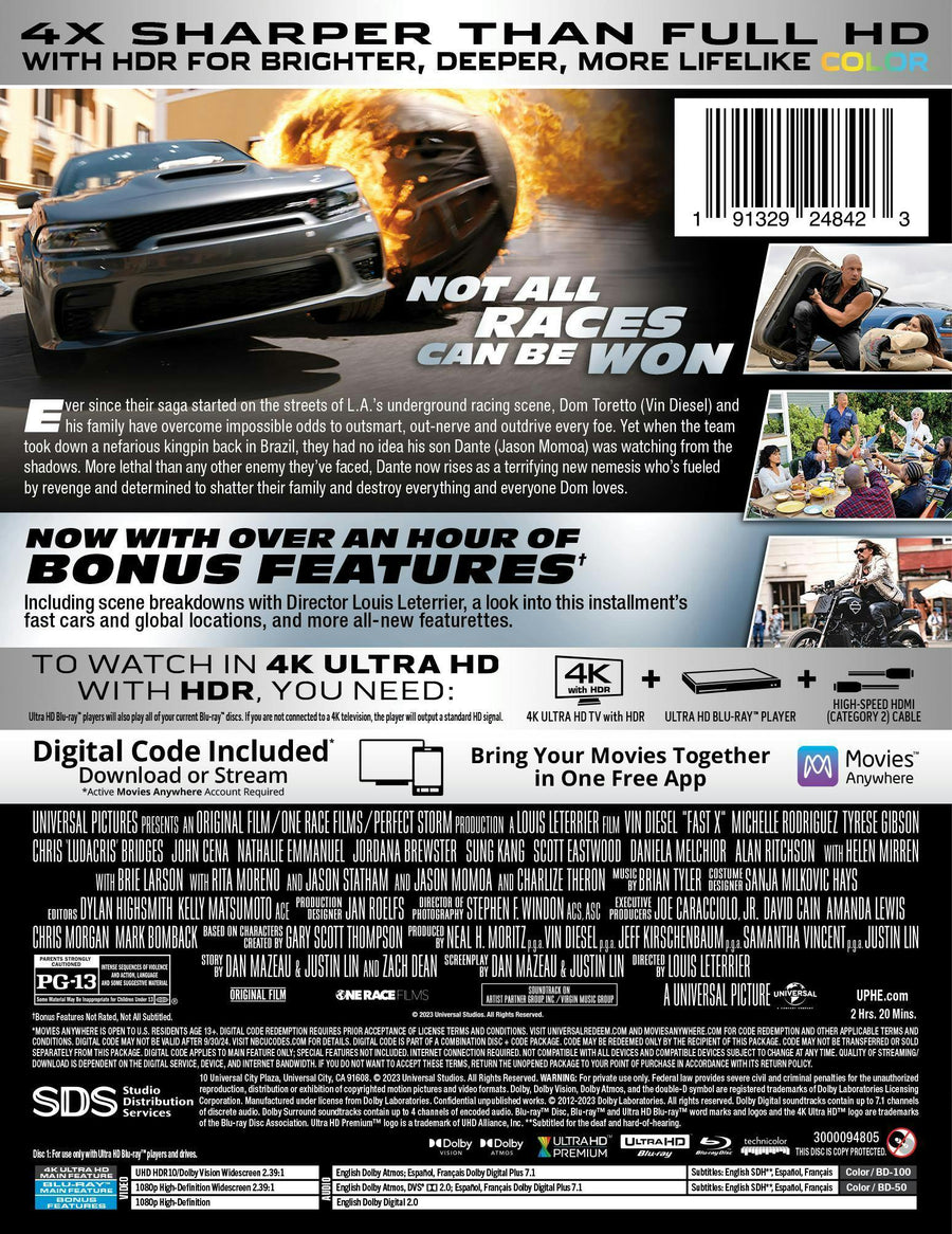 Fast X - Limited Edition Steelbook (4K Ultra HD + Blu-ray) [UHD]