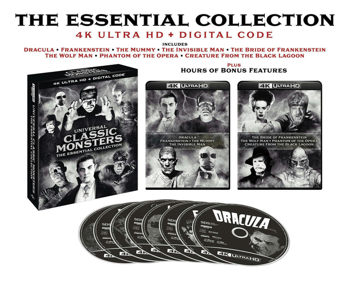 Universal Classic Monsters: The Essential Collection (4K Ultra HD) [UHD]