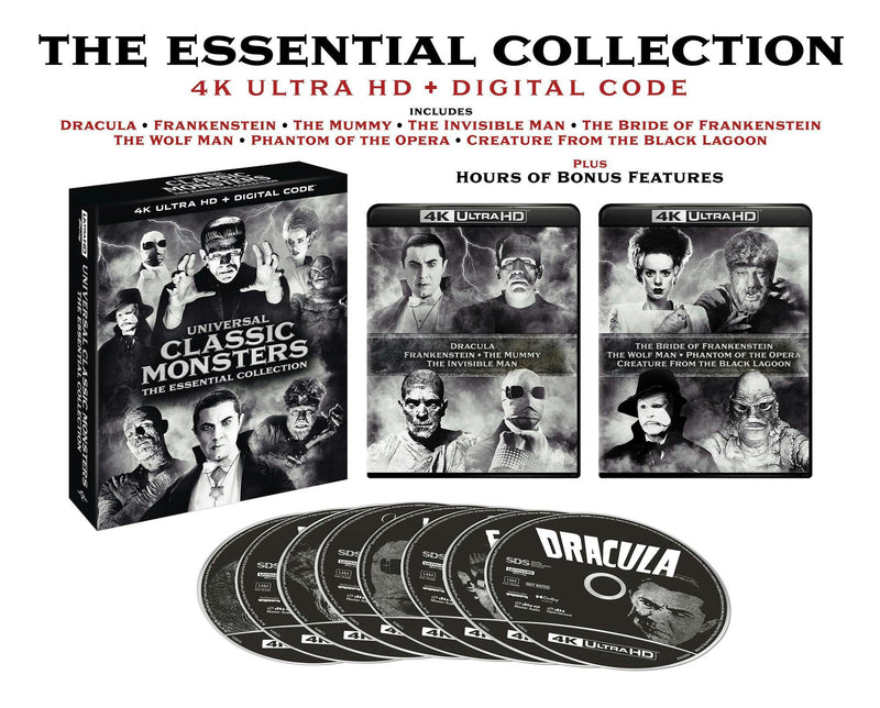 Universal Classic Monsters: The Essential Collection (4K Ultra HD) [UHD]