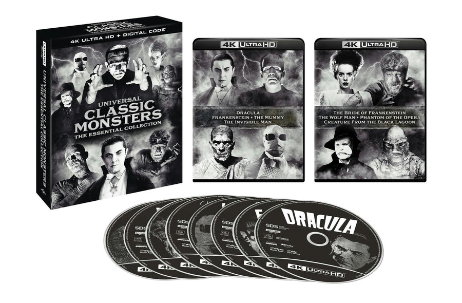 Universal Classic Monsters: The Essential Collection - 4K Ultra HD + Digital (4K Ultra HD) [UHD]
