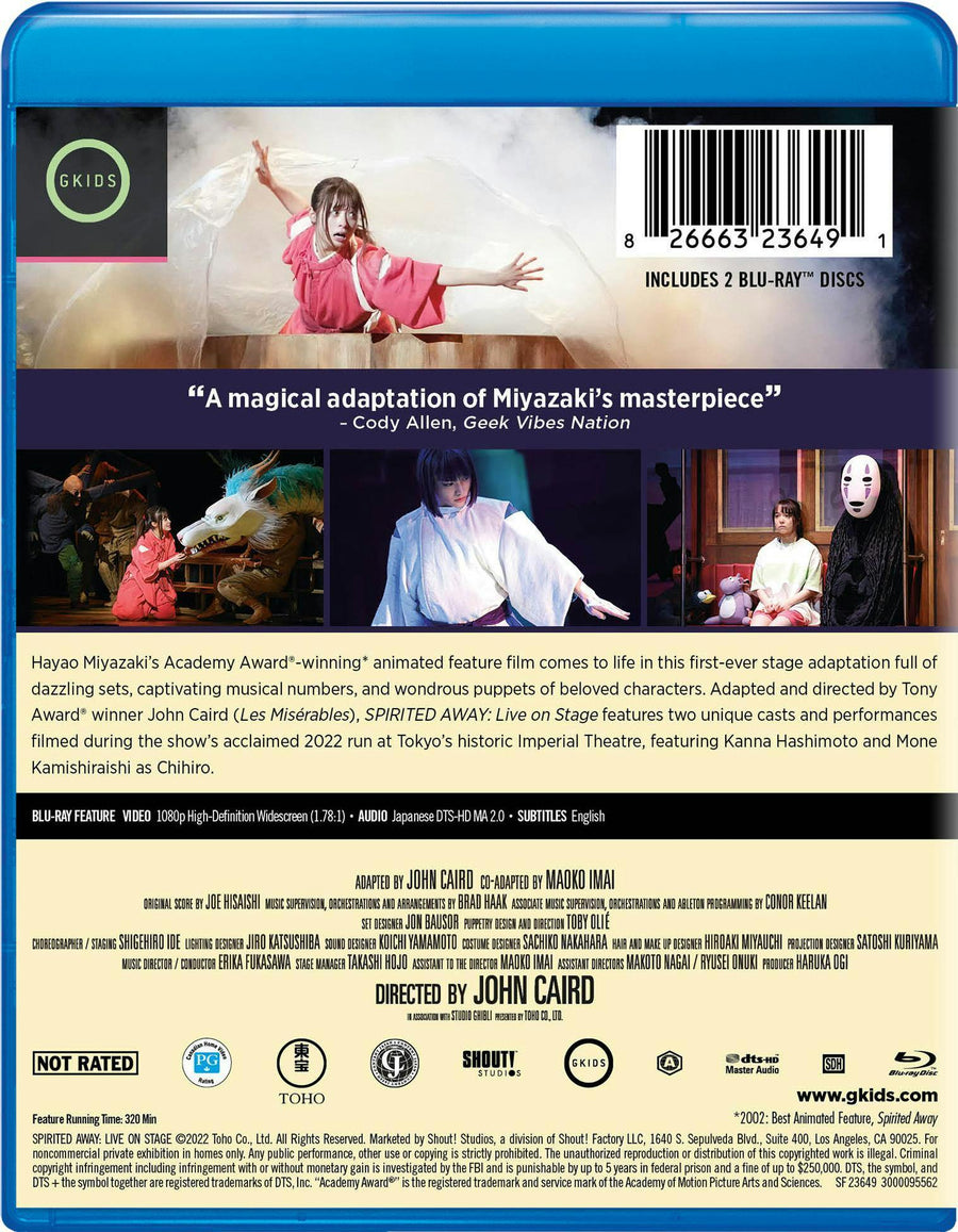 SPIRITED AWAY: Live On Stage [Blu-ray]