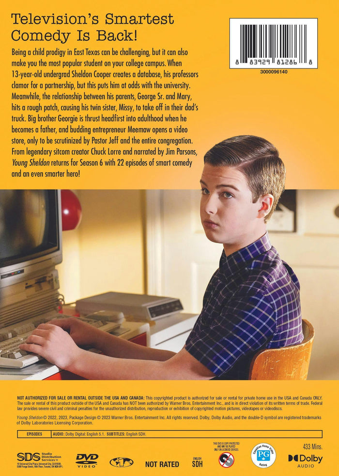 Young Sheldon: The Complete Sixth Season (Box Set) [DVD]
