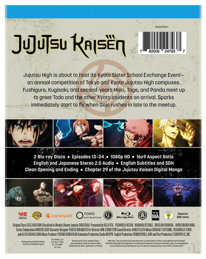 Jujutsu Kaisen: Season 1 Part 2 (Limited Edition) [Blu-ray]