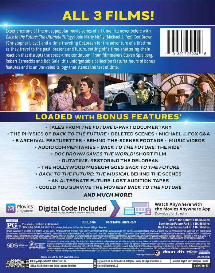 Back to the Future Trilogy (Box Set) [Blu-ray]