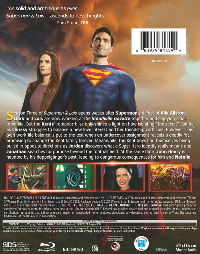 Superman & Lois: The Complete Third Season [Blu-ray]