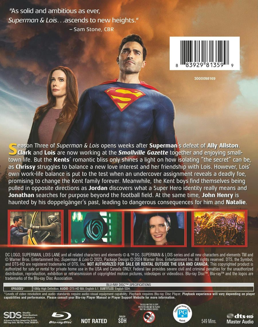 Superman & Lois : The Complete Third Season [Blu-ray]