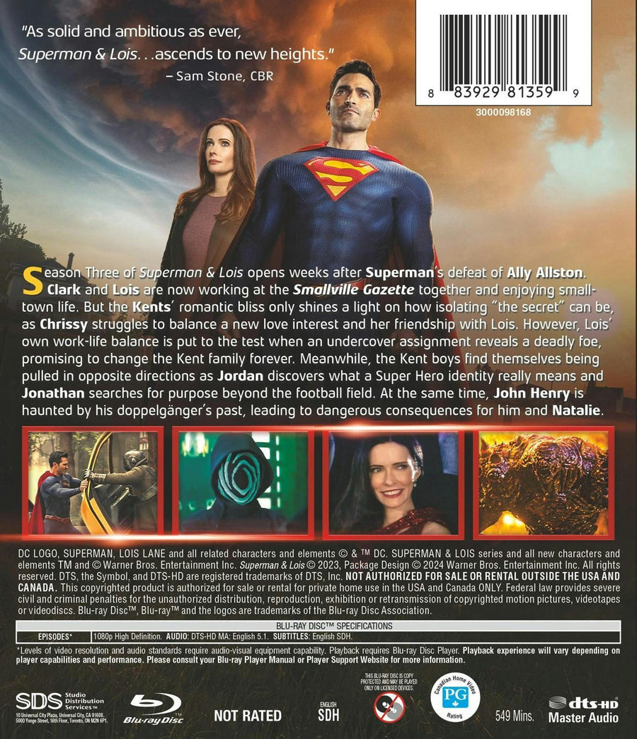 Superman & Lois : The Complete Third Season [Blu-ray]
