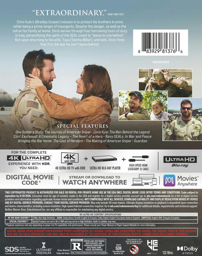 American Sniper (4K Ultra HD) [UHD]