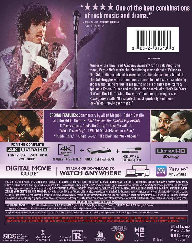 Purple Rain (4K Ultra HD) [UHD]