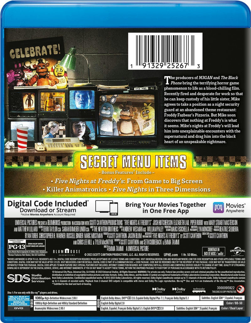 Five Nights at Freddy's (with DVD) [Blu-ray]