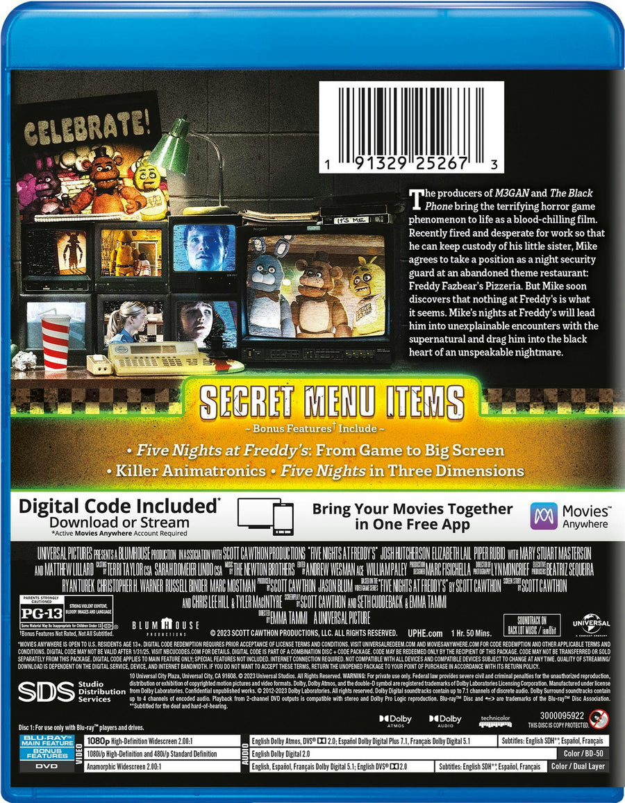 Five Nights at Freddy's (with DVD) [Blu-ray]