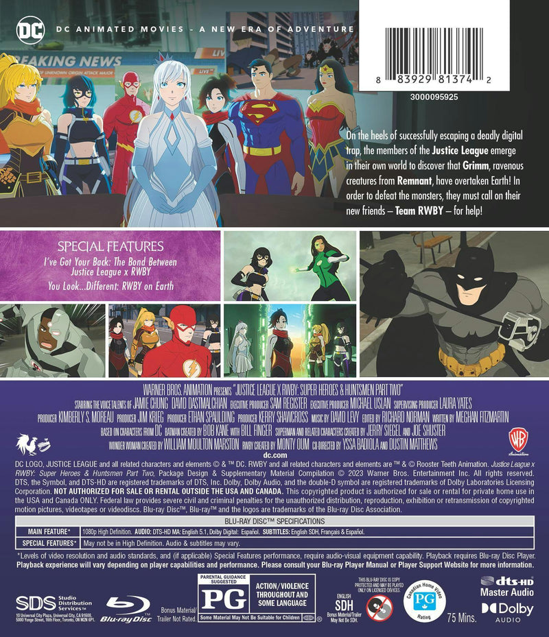 Justice League X RWBY: Super Heroes and Huntsmen - Part Two [Blu-ray]