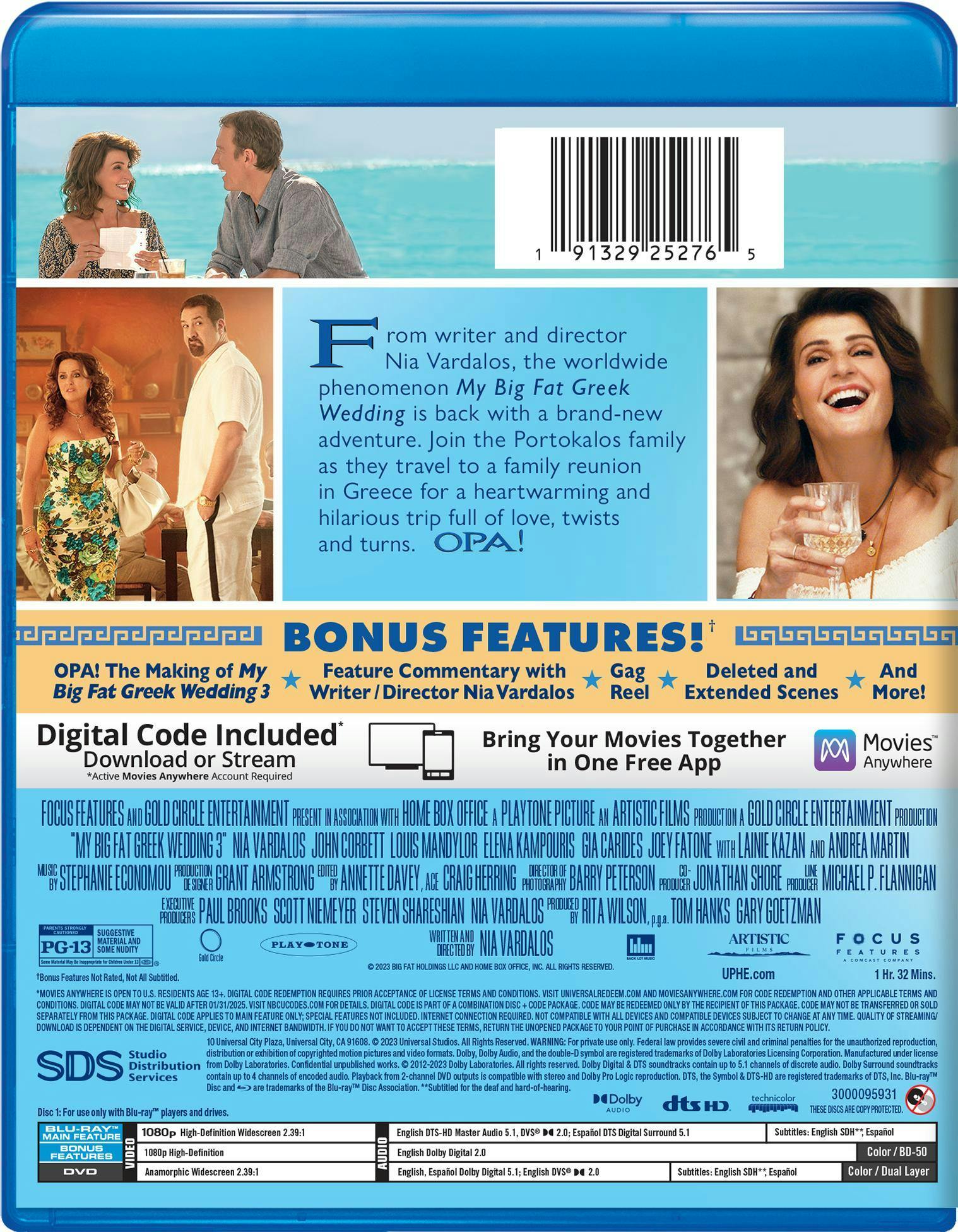 My Big Fat Greek Wedding 3 (with DVD) [Blu-ray] – GRUV Entertainment