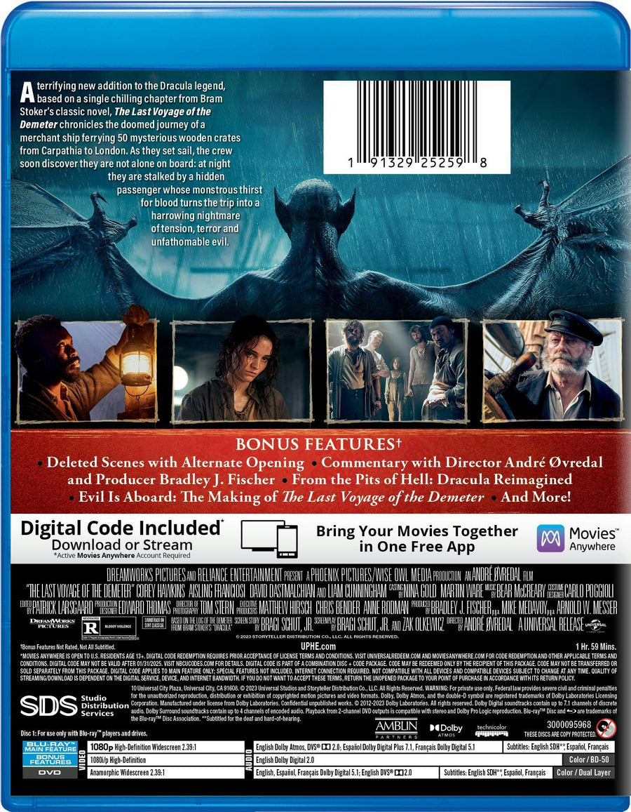 The Last Voyage of the Demeter (with DVD) [Blu-ray]