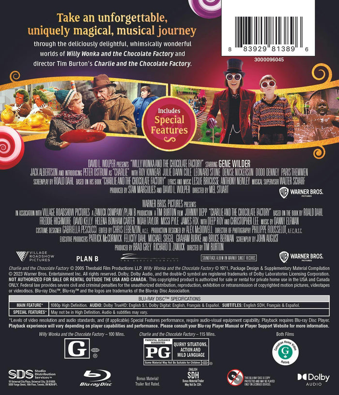 Wonka Double Feature [Blu-ray]