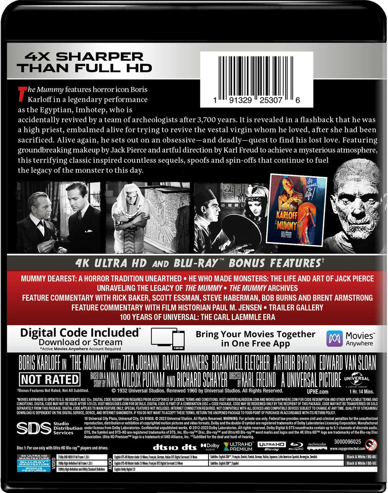The Mummy (4K Ultra HD + Blu-ray) [UHD]