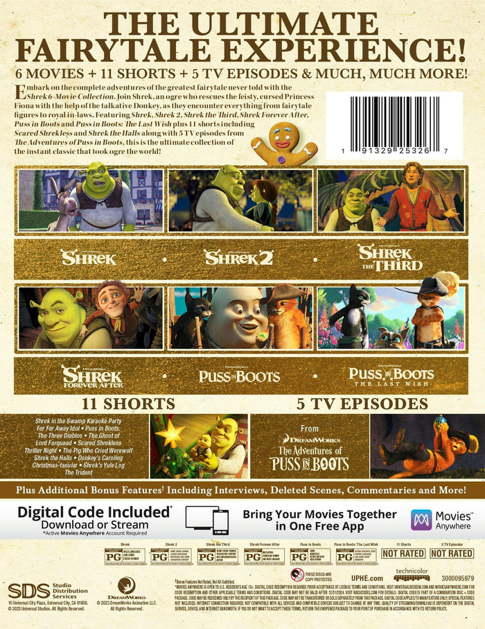 Shrek 6-Movie Collection (Box Set) [Blu-ray]