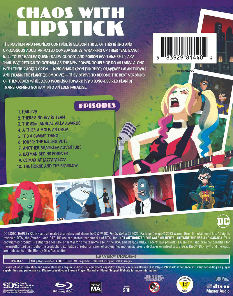 Harley Quinn: The Complete Third Season [Blu-ray]