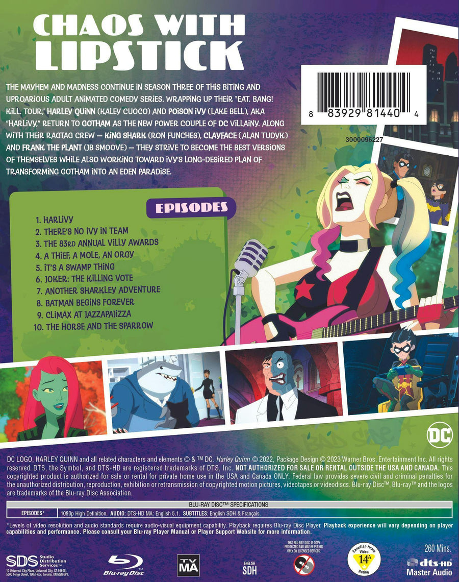 Harley Quinn: The Complete Third Season [Blu-ray]