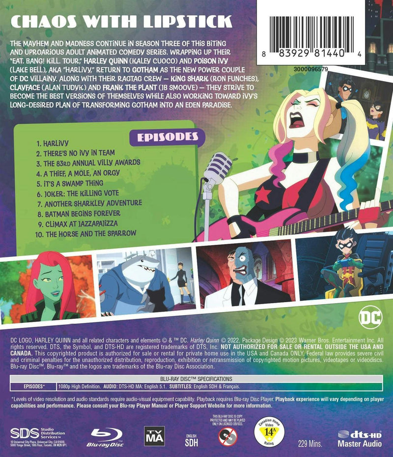 Harley Quinn: The Complete Third Season [Blu-ray]