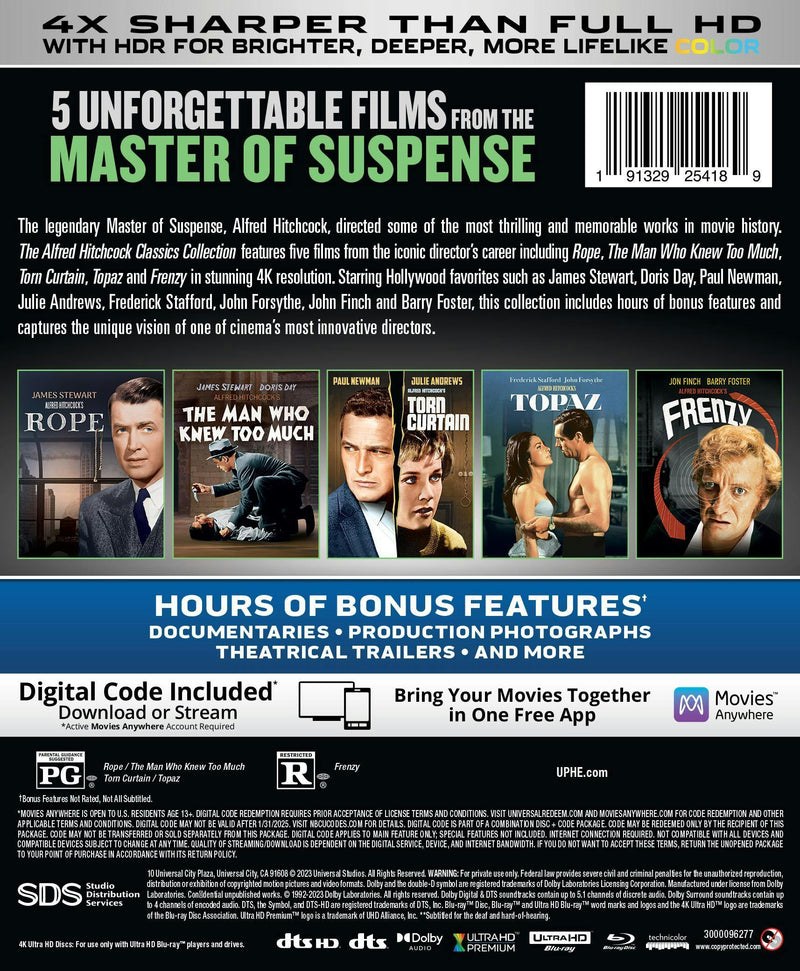 The Alfred Hitchcock Classics Collection (4K Ultra HD + Blu-ray) [UHD]