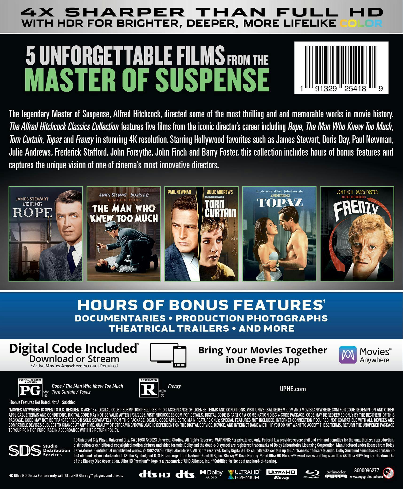 KUBRICK ALFRED HITCHCOCK 100％ &amp; 400％ Amazon.com: The Alfred Hitchcock Classics Collection vol. 2