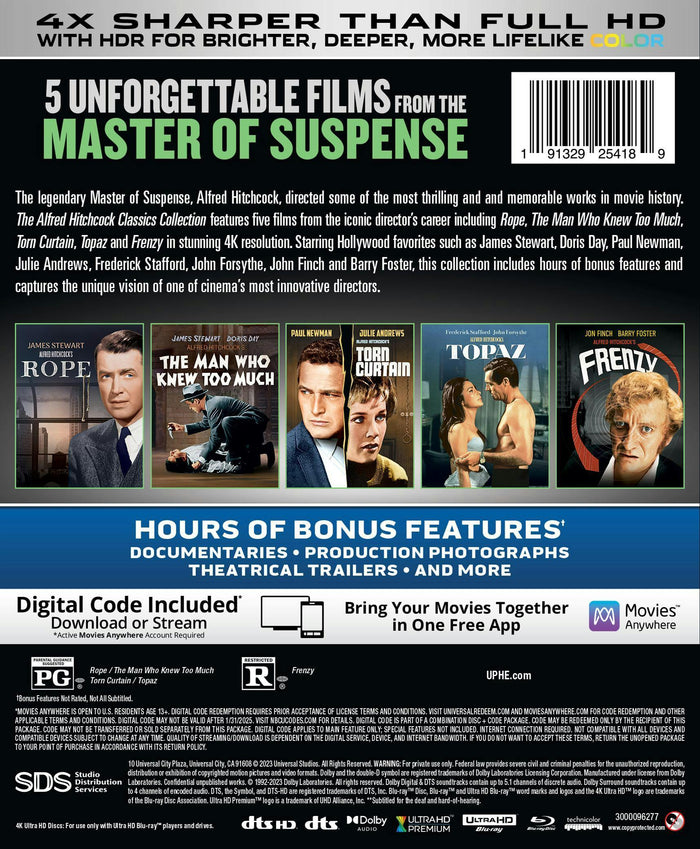 The Alfred Hitchcock Classics Collection (4K Ultra HD + Blu-ray) [UHD]