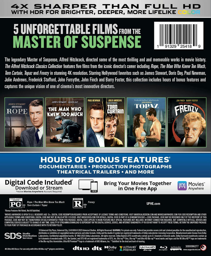 The Alfred Hitchcock Classics Collection (4K Ultra HD + Blu-ray) [UHD]