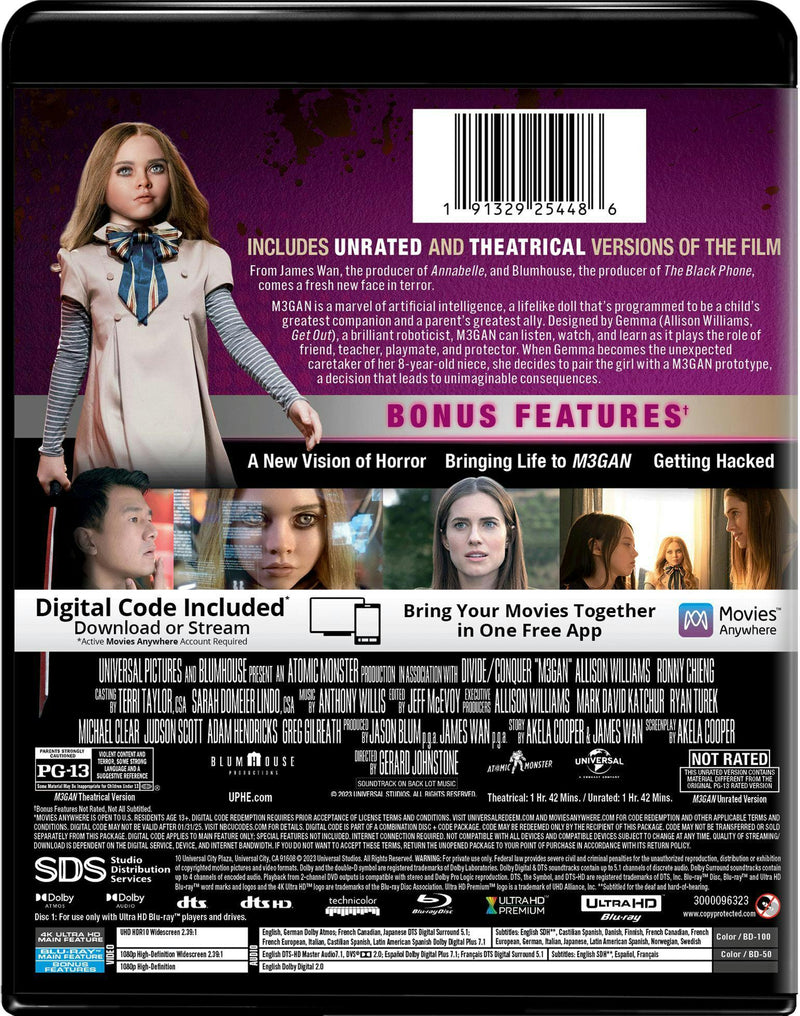 M3GAN (4K Ultra HD + Blu-ray) [UHD]